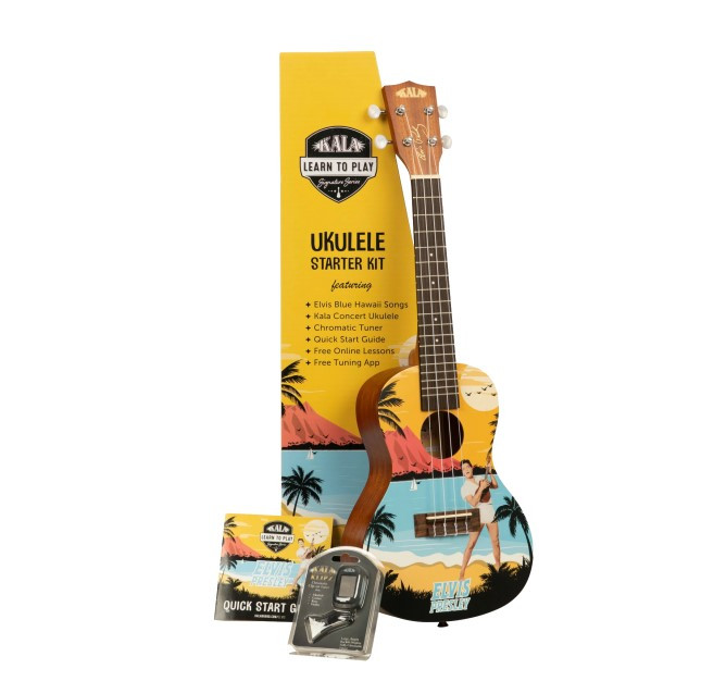 PACK Ukelele concierto ELVIS Blue Hawaii