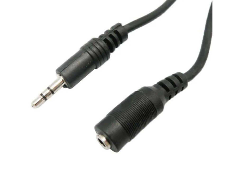 EUROCONMEX Stereo Jack 3.5 Male To Jack 3.5 Female Connection 5 m