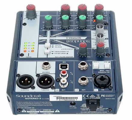 Mesa de Mezcla SOUNDCRAFT Notepad-5