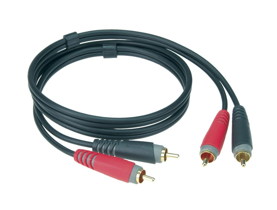 KLOTZ Twincable 3m, 2x Phono Cinch