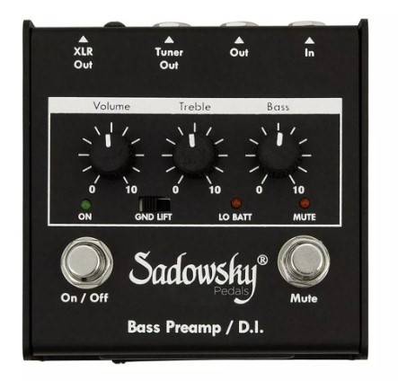 Pédale SADOWSKY SBP-1 Bass Preamp DI