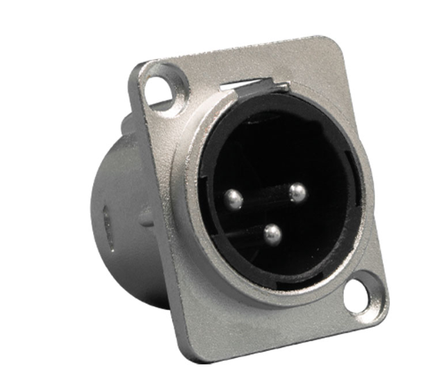 Conector empotrable XLR mascle 3 contactes MCB031