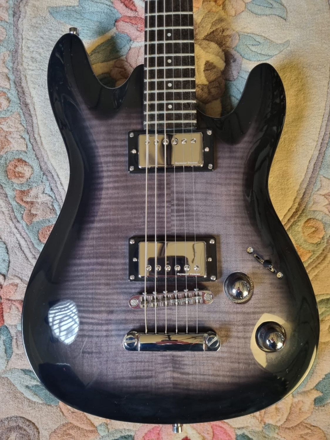 Guitare électrique FRAMUS D-Series Diablo Supreme, Nirvana Black Transparent