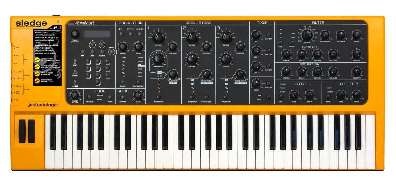 Synthétiseur STUDIOLOGIC Sledge 2.0