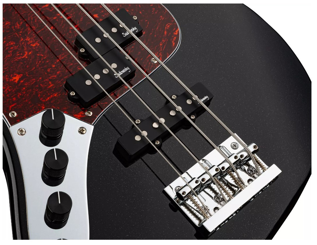 Bajo SADOWSKY MetroExpress Left 21-4 PJ Maple - Solid Black High Polish