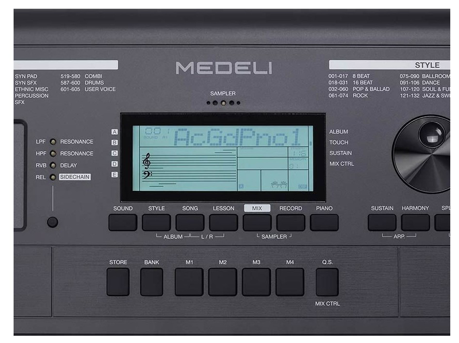 Clavier MEDELI 61 touches noir MK401