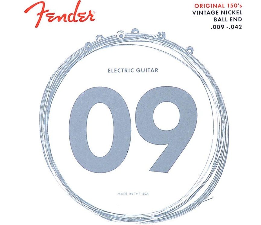 Joc cordes electriques FENDER niquel pur light 009 - 042