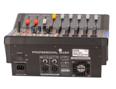 Mesa de Mezclas EK AUDIO KW06A Amplificada 300w con efectos