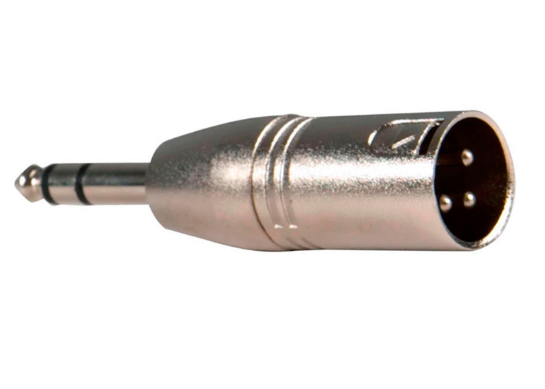 Adaptateur XLR 3 mâle a Jack symetrique TRS 1/4'' mâle MCAA200