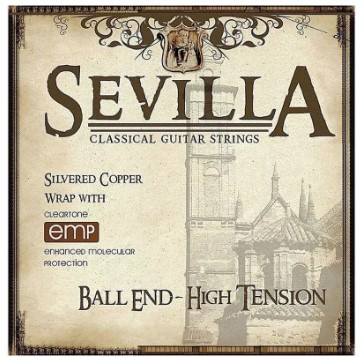 Cordes SEVILLA Guitare Classique Tension Forte / Ball End