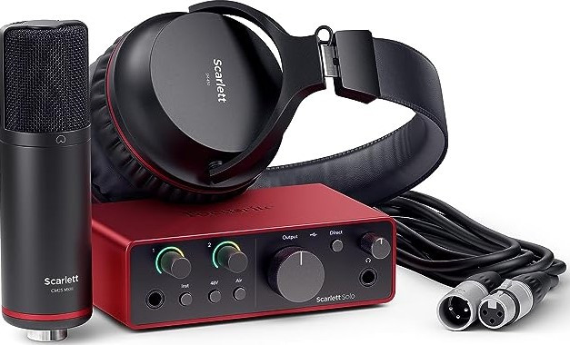 Pack interface FOCUSRITE Scarlett Solo Studio 4th gen