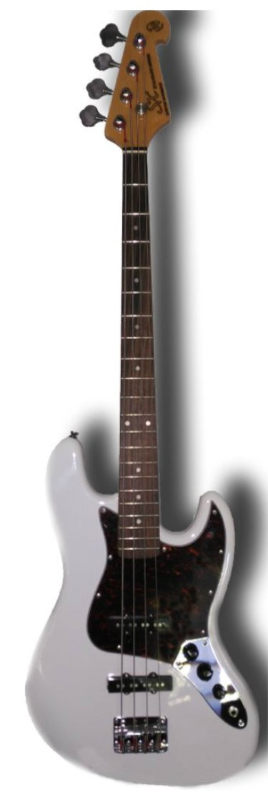 Basse électrique SX JB BD1WT White