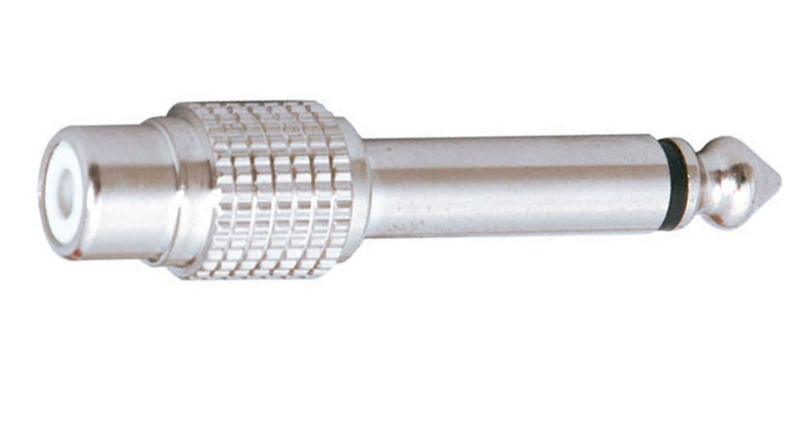 Adaptador RCA femella a Jack TS 1/4'' mascle MCAA260