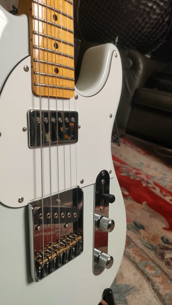 Guitarra elèctrica G&L Tribute Asat Classic Bluesboy MP Sonic Blue - Segona Mà
