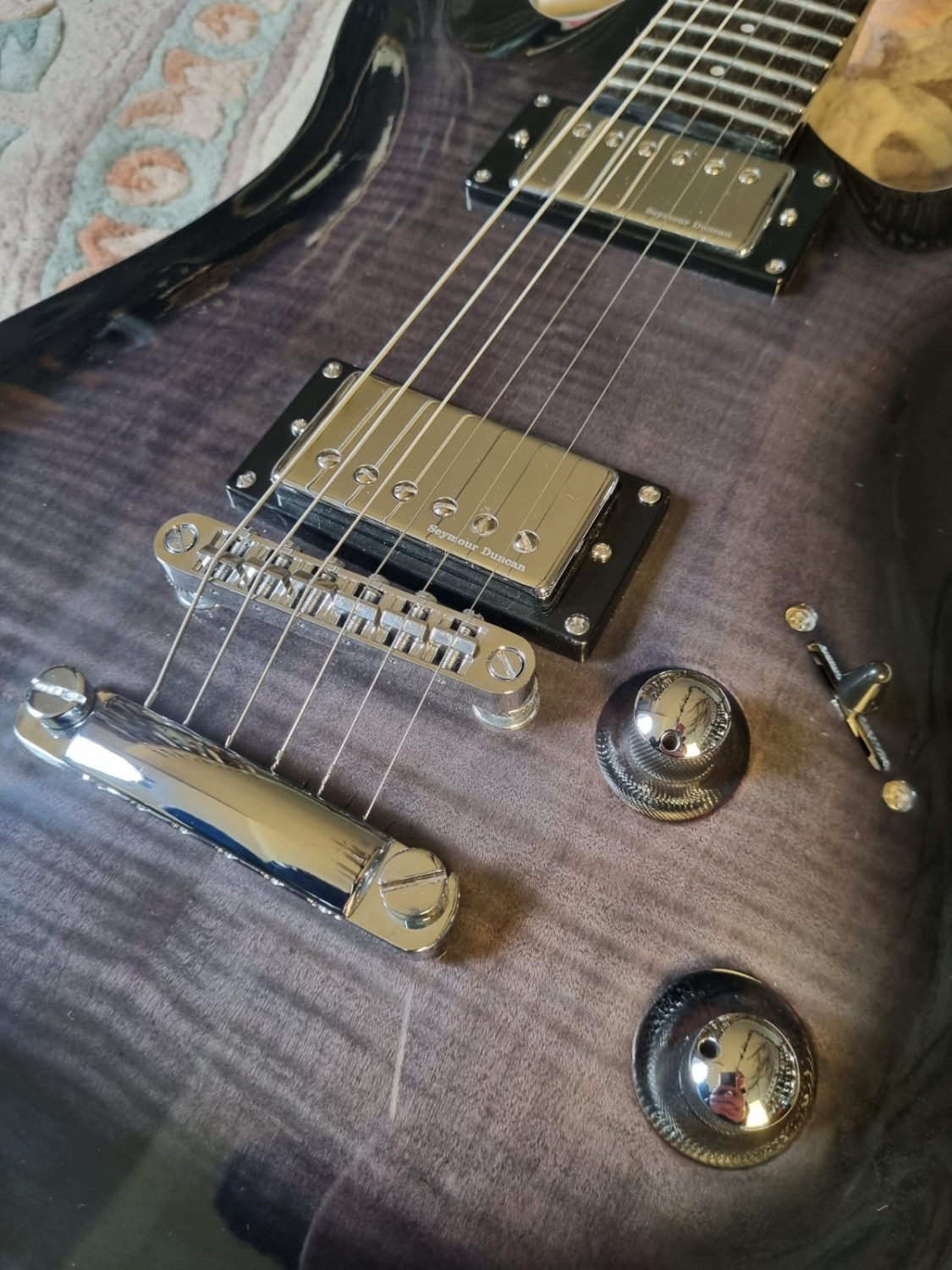 Guitare électrique FRAMUS D-Series Diablo Supreme, Nirvana Black Transparent