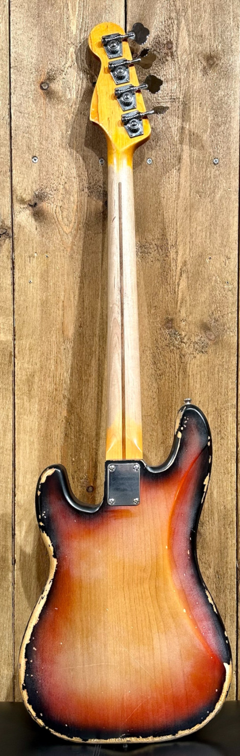 Baix RITTENHOUSE Precision Bass Sunburst envellit Maple Neck - Made in USA