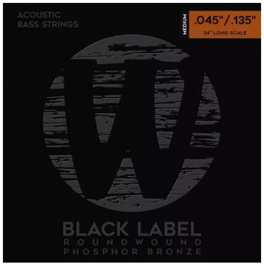 WARWICK Cordes de basse acoustique 5 cordes Black Label 45-135