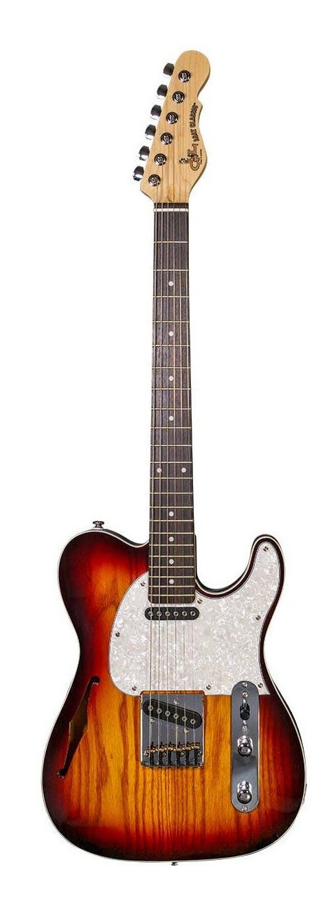 Guitare électrique G&L Tribute Asat Bluesboy Antique Sunburst Semi-Hollow