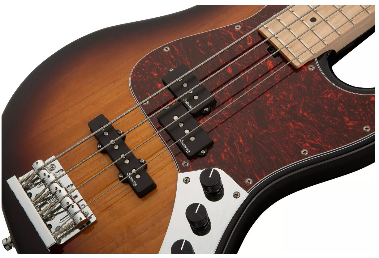 Basse SADOWSKY MetroLine 21-Fret Vintage P/J Bass, Swamp Ash Body, 4 cordes - 59 Burst Transparent High Polish