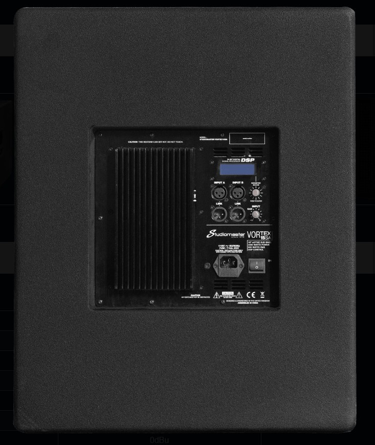 STUDIOMASTER INJECTION MOULDED 15" ACTIVE SUB WITH DSP