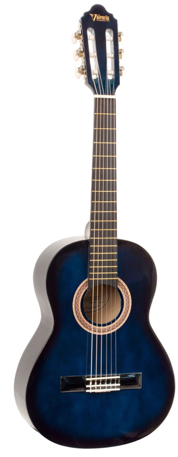 Guitarra Clàssica VALENCIA VC103BUS Blue Burst 3/4