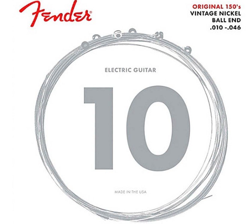 Juego de cuerdas electrica FENDER niquel puro regular 010-046