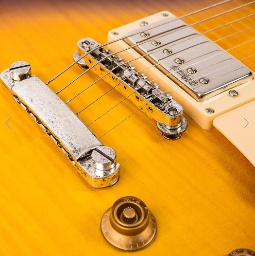 Guitare électrique VINTAGE LP V100 ICON Distressed Tobacco Sunburst