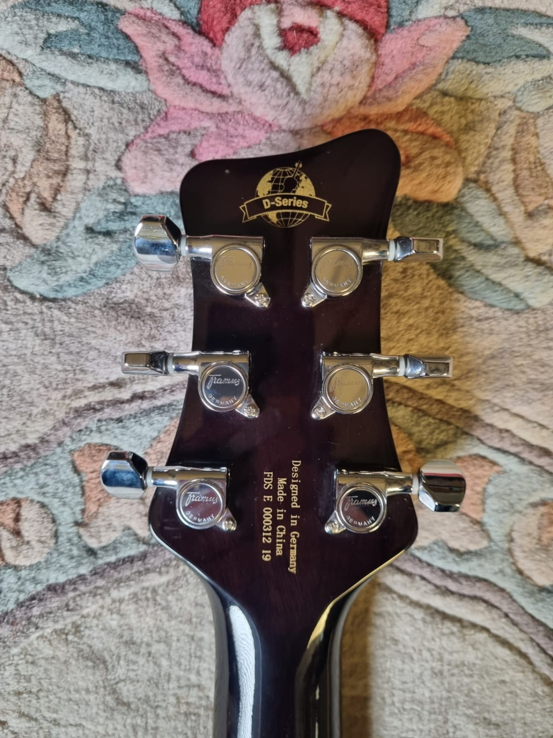 Guitare électrique FRAMUS D-Series Diablo Supreme, Nirvana Black Transparent