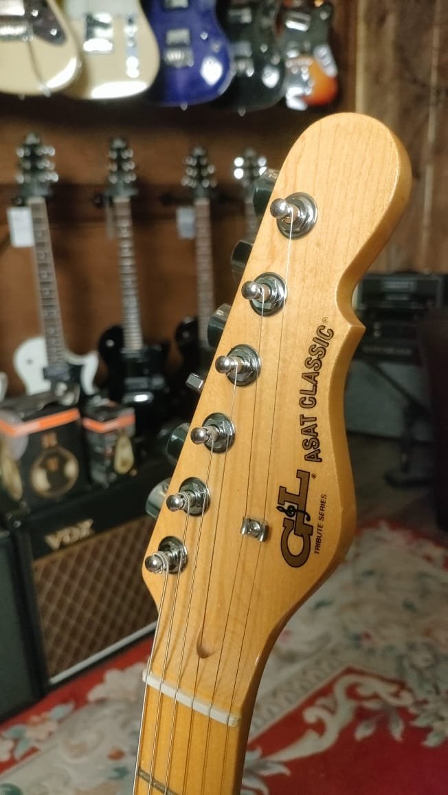 Guitarra elèctrica G&L Tribute Asat Classic Bluesboy MP Sonic Blue - Segona Mà