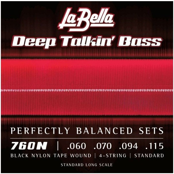 Cordes LA BELLA per a Baix 760N Black Nylon Standard
