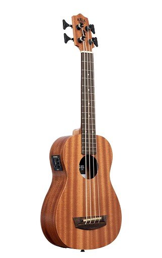Ukulélé KALA U-BASS Electrified Wanderer, acajou satiné