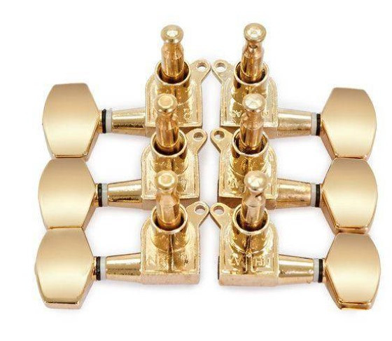 Clavijero DR PARTS guitarra eléctrica dorado 3+3 EMH7004GDR3L3