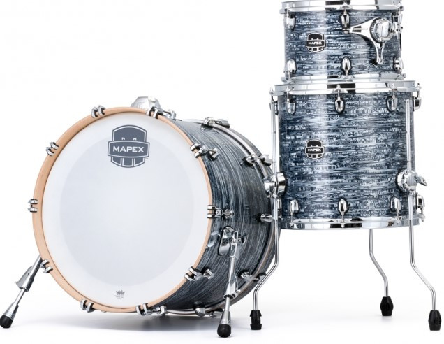 Bateria acústica MAPEX Saturn V SVTE401XVA Black Strata Pearl