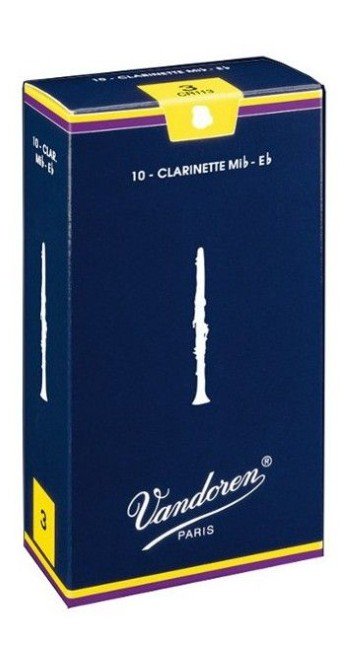 Caja de 10 cañas VANDOREN V12 Clarinete Si bemol n.1