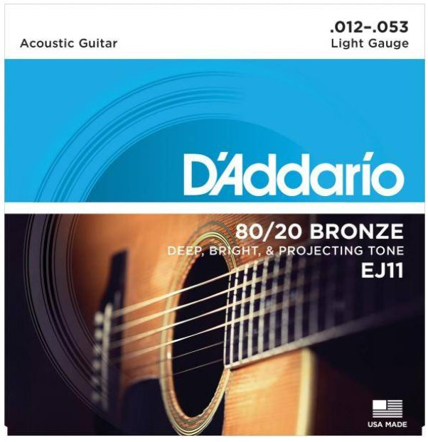 Cuerdas D'ADDARIO EJ11 12-53 Guitarra acústica