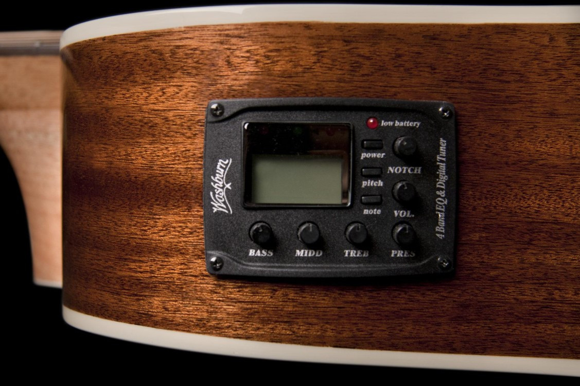 Guitare electroacoustique WASHBURN WD7SCEA Naturelle