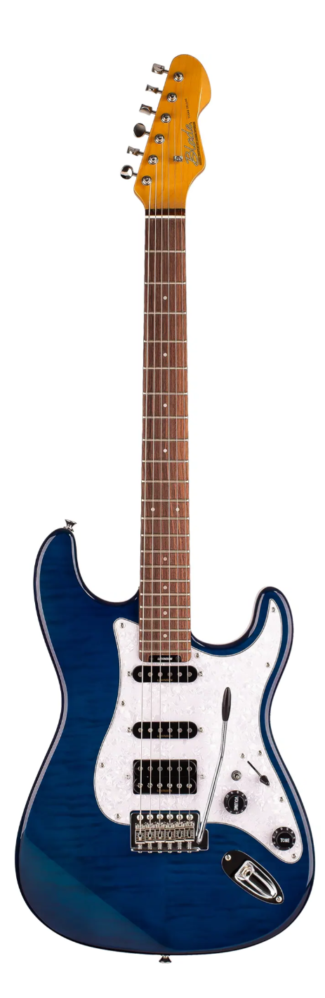 Guitarra eléctrica BLADE Texas Deluxe TE-D2 VSC Ocean Blue