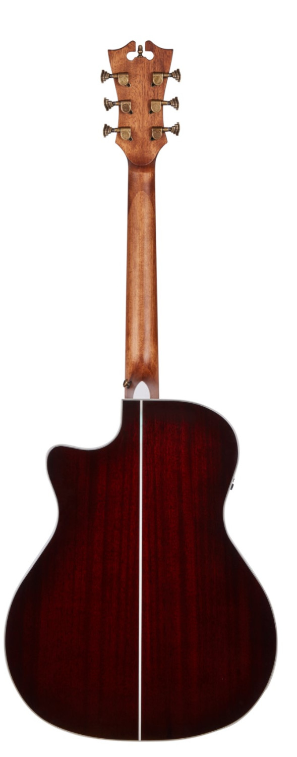 Guitarra electroacústica D'ANGELICO Premier Gramercy Trans Black Cherry