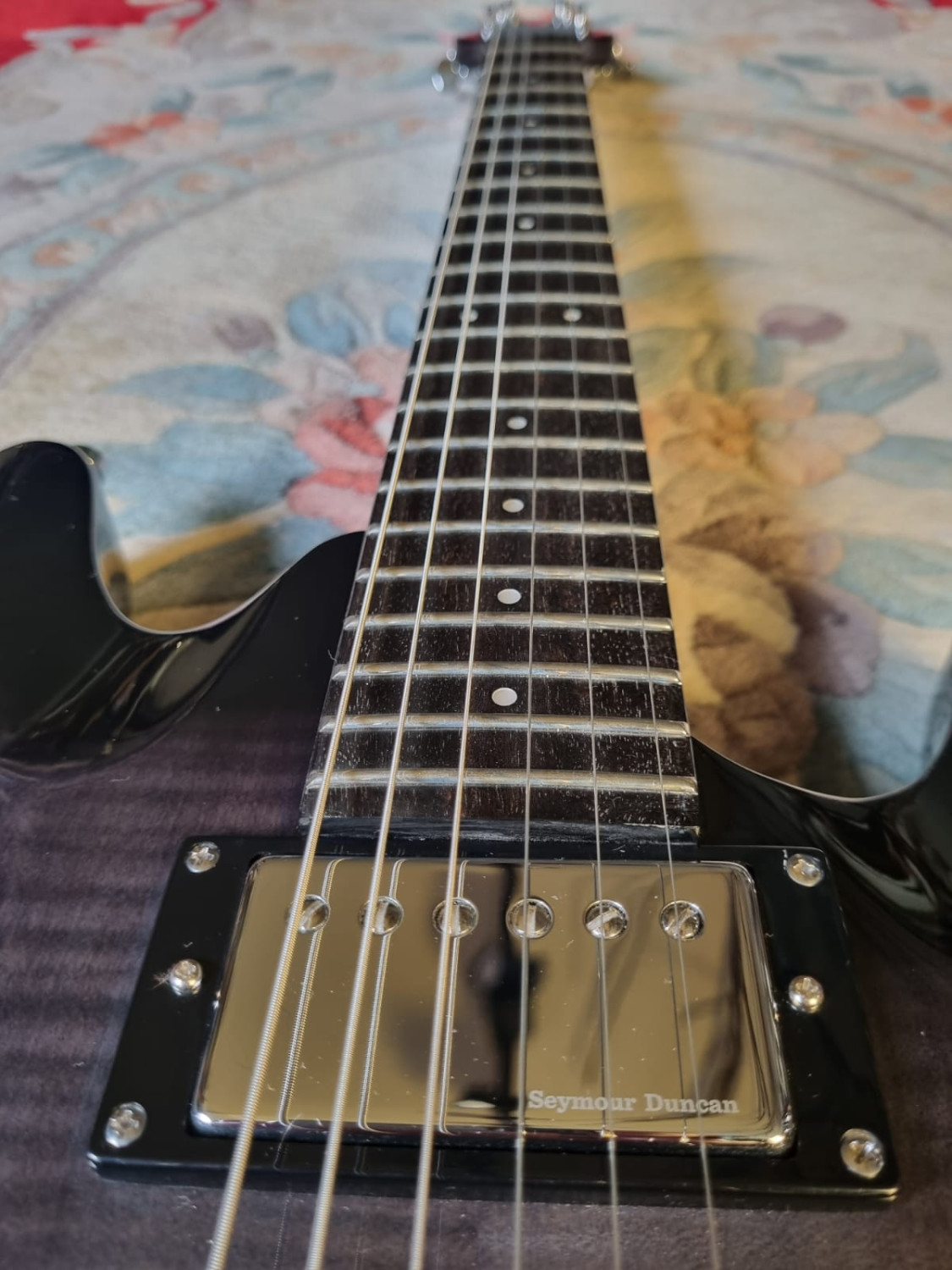Guitare électrique FRAMUS D-Series Diablo Supreme, Nirvana Black Transparent