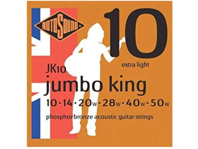 Cordes de guitare acoustique ROTOSOUND JK10