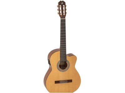 Guitare électro-classique ADMIRA ALBA 4/4 à pan coupé, série débutant, finition brillante
