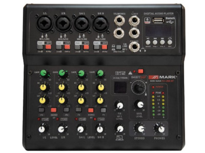 Mesa de mezcla MARK Mini Max FX USB BT