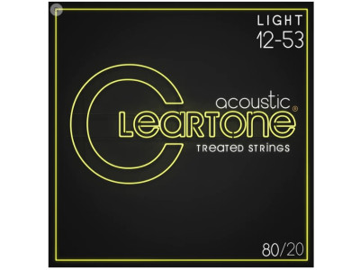 Cordes CLEARTONE 12-53 Guitare Acoustique Bronze 80/20 Custom Light