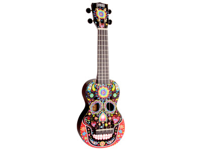 Ukulele soprano MAHALO MA1SKBK Skull Black