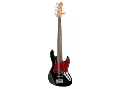Baix SADOWSKY MetroExpress 21-5 PJ Ebony Fretless - Solid Black High Polish