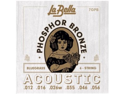 Cordes LA BELLA Acustic Guitar Phosphor Bluegrass 12-56