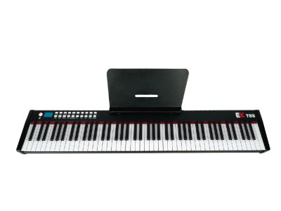 Piano de scène portable EK EKT88BK avec batterie rechargeable, noir