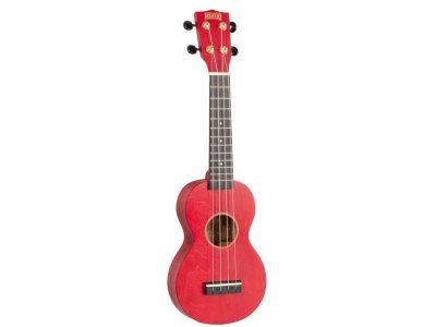 Ukelele MAHALO MS1TRD Soprano Trans Red con Funda