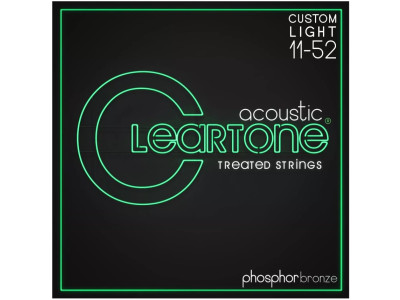 Cordes CLEARTONE 11-52 Guitare Acoustique Phos-Bronze Custom Light 7411