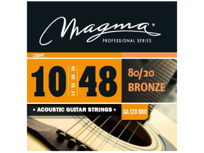 Cuerdas MAGMA 10-48 Acustic Guitars Bronze 80/20